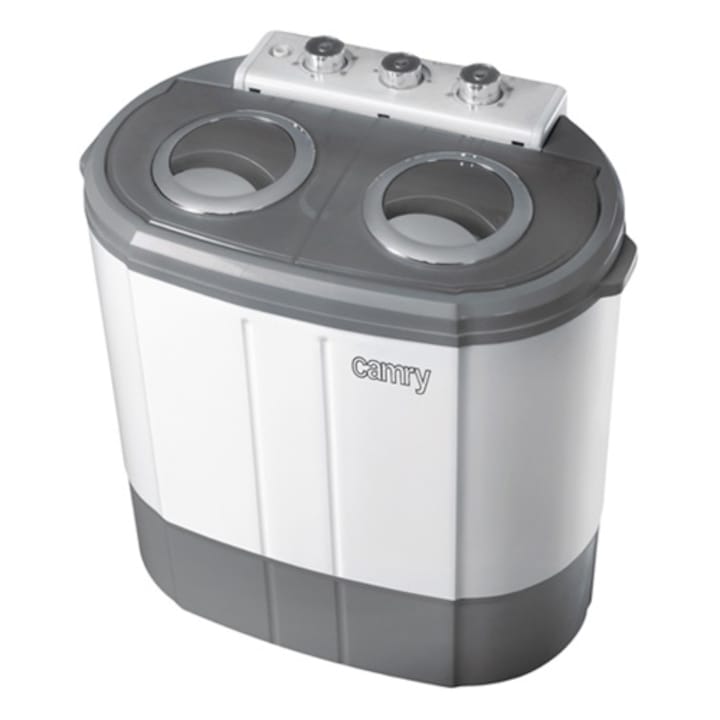 Camry CR8052 mini centrifugás mosógép 3kg, Fehér/szürke