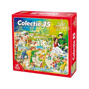 Joc de societate Deico Games Travel, Colectie 35 jocuri Joc de societate Deico Games Travel, Colectie 35 jocuri