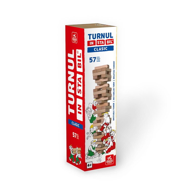 Joc Deico Games - Turnul instabil, Clasic, 57 piese
