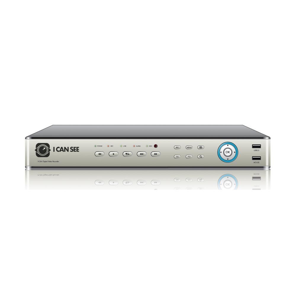 Digital Video Recorder ICANSEE, pentru Camere Analog, Model ICS-Queen V4, 16 Canale Video, 4 Canale Audio, Inregistrare la Full D1 Real Time, Vizualizare pe Internet, Capacitate Maxima HDD 3TB, Culoare: Negru