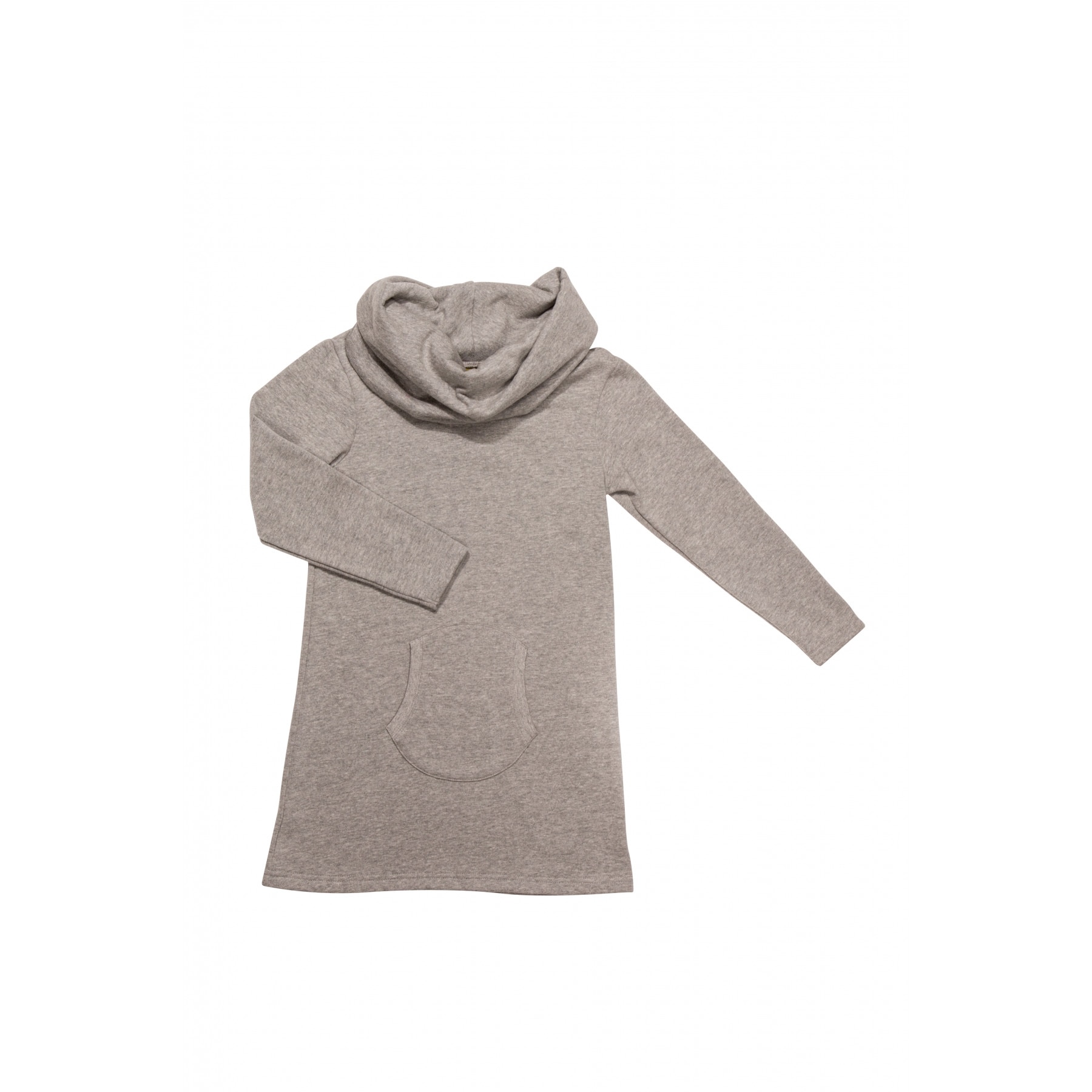 Rochie Weka din bumbac organic, culoarea argintie