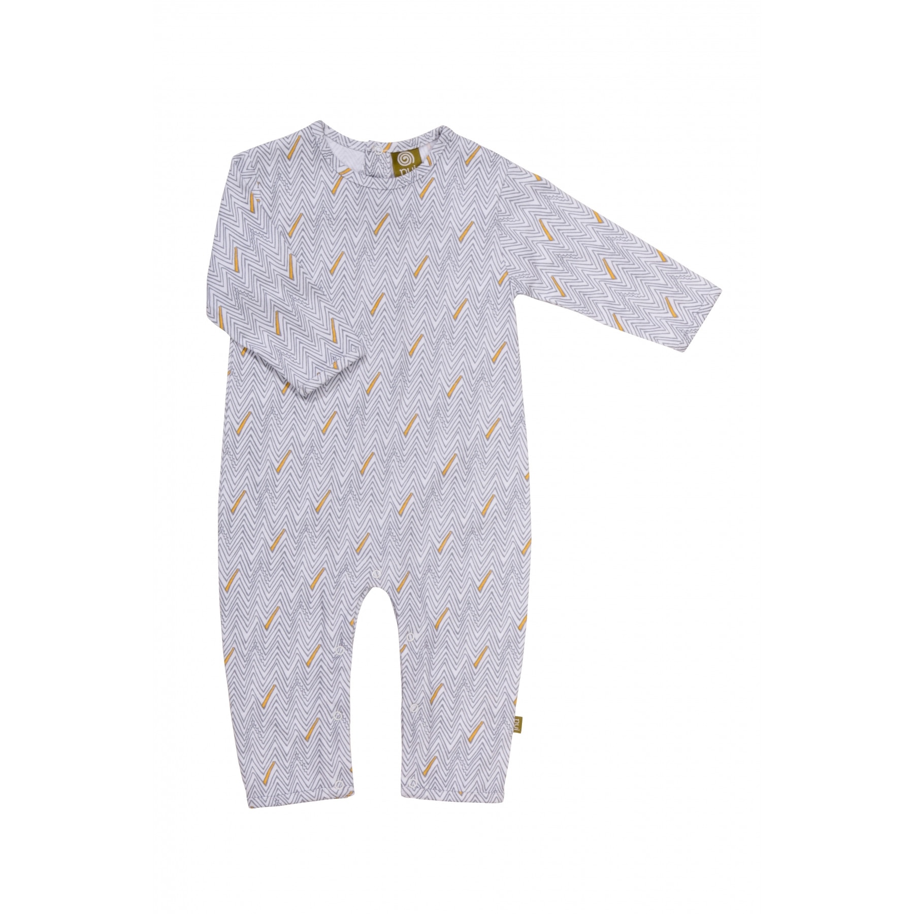 Salopeta Raro din bumbac organic, culoarea alba, Alb