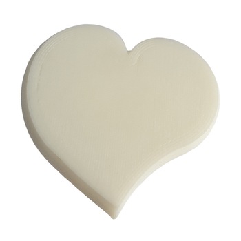 Buton mobila Inima, plastic, Alb Buton mobila Inima, plastic, Alb