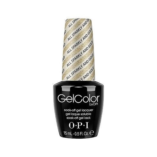 Lac De Unghii Semipermanent Opi Gelcolor All Sparkly And Gold15Ml