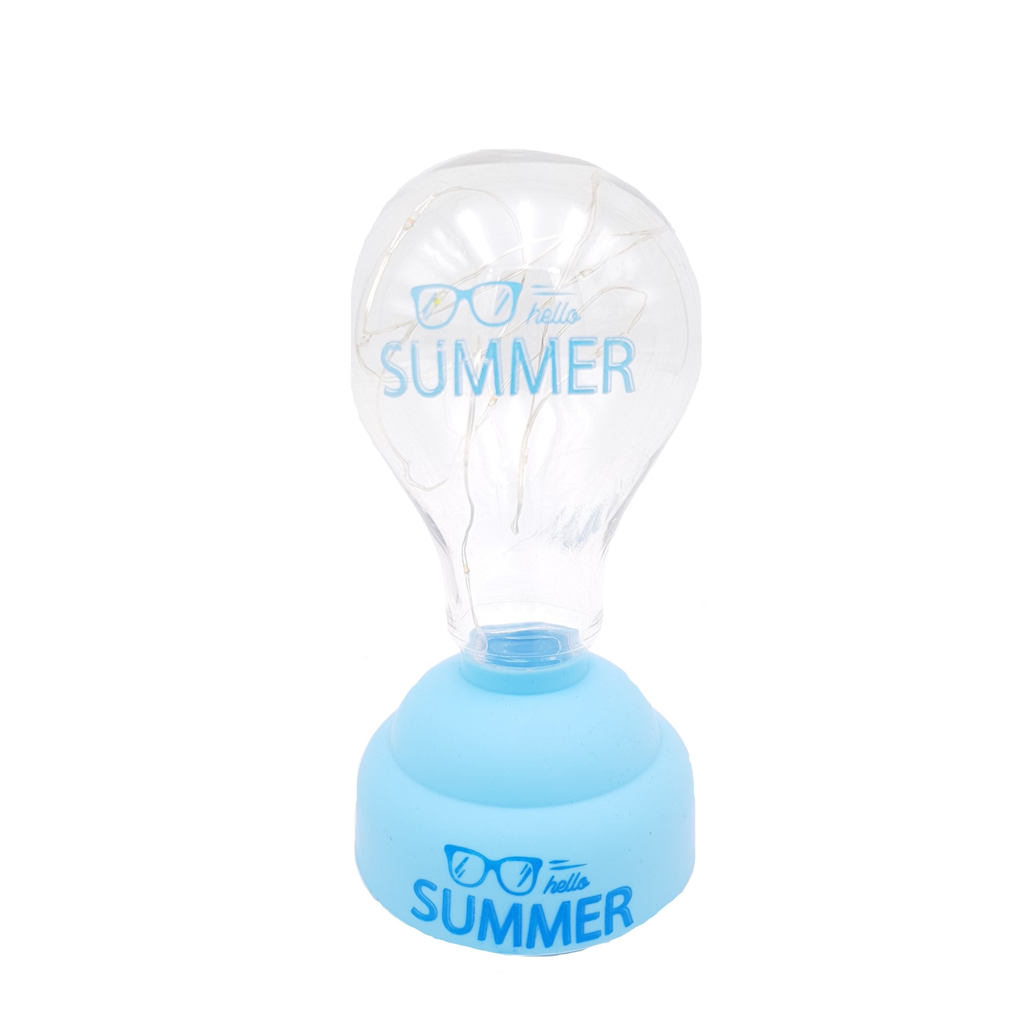 Lampa de veghe camera copilului, leduri multicolore, glob, albastra