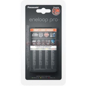 Incarcator Panasonic Eneloop Pro, incarcare 2h + 4 acumulatori Eneloop Pro AA 2500 mah Incarcator Panasonic Eneloop Pro, incarcare 2h + 4 acumulatori Eneloop Pro AA 2500 mah