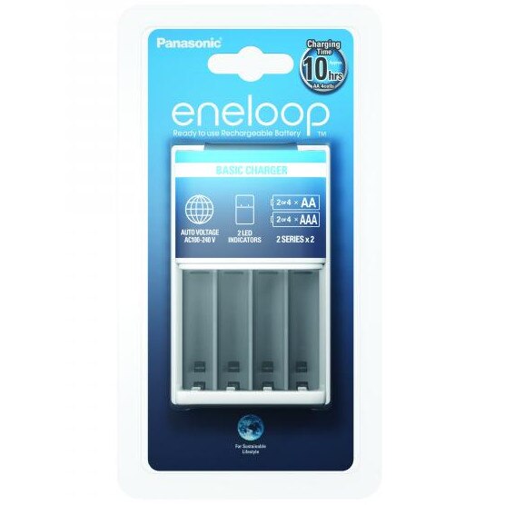 Panasonic Eneloop, AA/Mignon Batterie Ricaricabili, Ready-to-Use, Confezione 4 Con Custodia Blu, Capacità Aumentata A Min. 2000 MAh, 2100 Cicli Di Carica, In Confezione Senza Plastica, Ni-MH Batteria - Foto 2