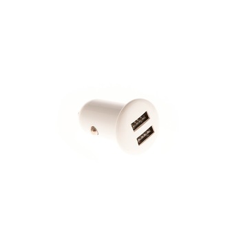 Incarcator Priza Auto, 2xUSB, Output 3.1A, model M2-030, Alb/Negru Incarcator Priza Auto, 2xUSB, Output 3.1A, model M2-030, Alb/Negru