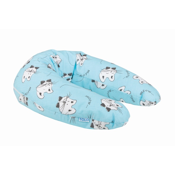 Perna alaptare multifunctionala XL turcoaz, 190 cm