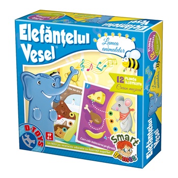 Joc educativ D-Toys Elefantelul Vesel, Lumea Animalelor Joc educativ D-Toys Elefantelul Vesel, Lumea Animalelor