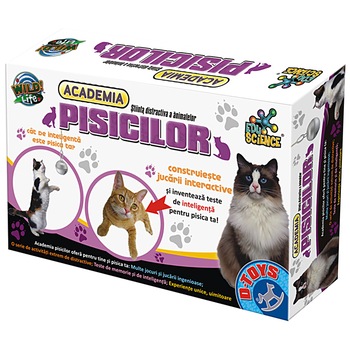 Joc Edu Science D-Toys Academia Pisicilor, Set de antrenat pisici Joc Edu Science D-Toys Academia Pisicilor, Set de antrenat pisici