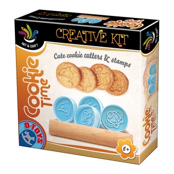Joc Creativ D-Toys Biscuit Designer, Set de Modelat Biscuiti Joc Creativ D-Toys Biscuit Designer, Set de Modelat Biscuiti