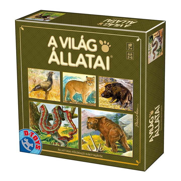 D-Toys Társasjáték - A Világ Állatai, Deluxe kiadás