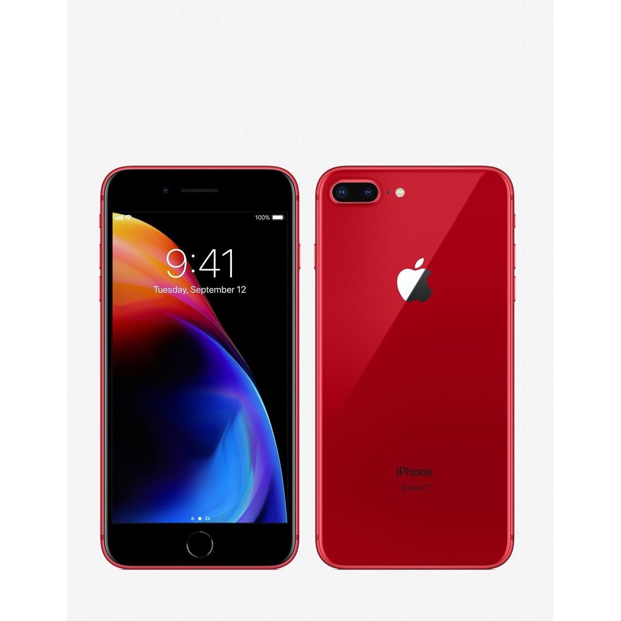 Комплект Смартфон Apple iPhone 8+ 64GB, Red + WOWFIXIT течен протектор ...