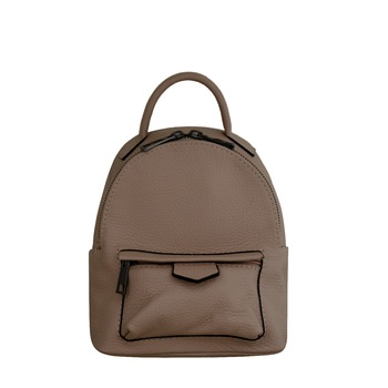 Rucsac de dama din piele naturala, Minola roz pudra Rucsac de dama din piele naturala, Minola roz pudra