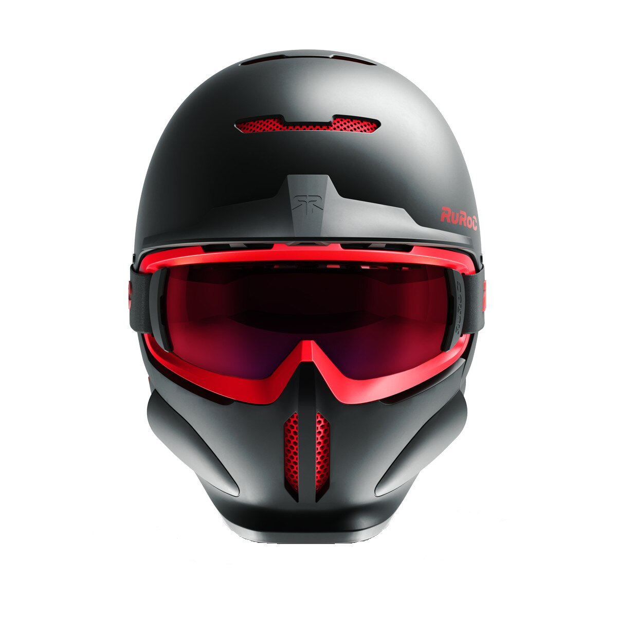 RuRoC RG1-DX CHAOS INFERNO ヘルメット　収納袋付 Casca ski / snowboard Ruroc RG1-DX Black INFERNO S - eMAG.ro