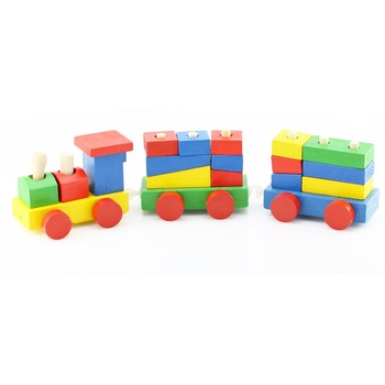 Tren Mio colorat, lemn Tren Mio colorat, lemn