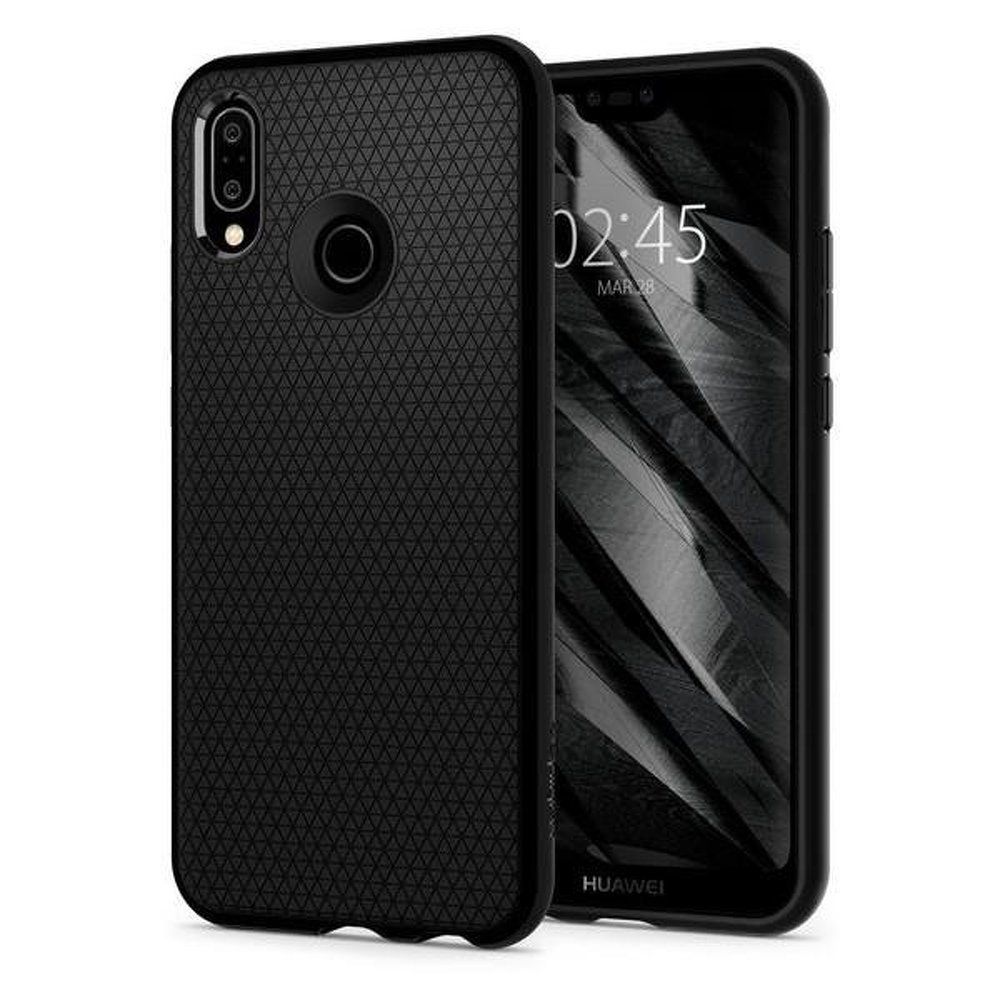 Husa Silicon Huawei P20 lite - Spigen Liquid Air Armor - negru