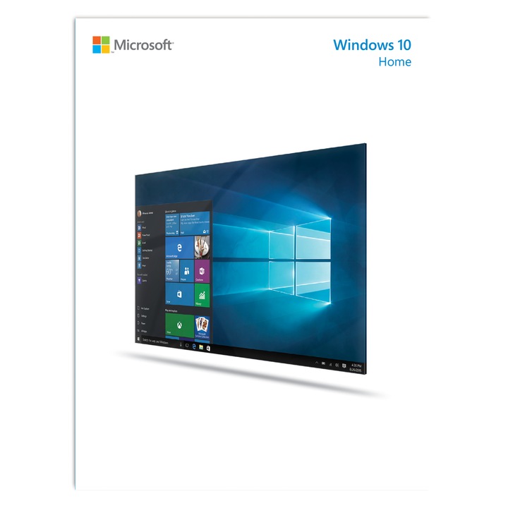 Microsoft Windows 10 Home, 32 bit/64 bit, angol, USB Flash