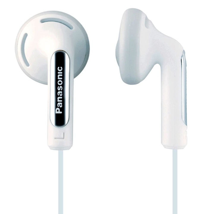 Casti Audio In Ear Panasonic RP-HV154E-W, Cu fir, Alb