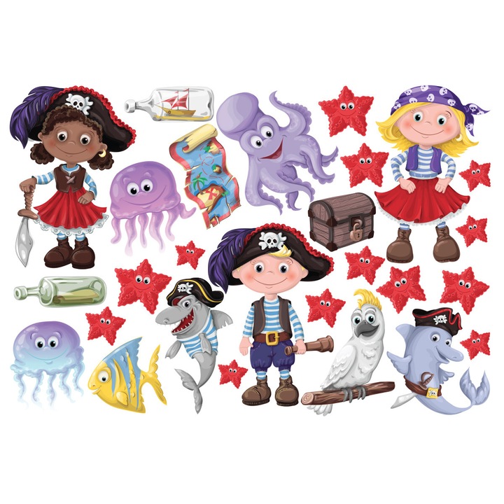 Stickere copii, Piratii, Stickermania, 60x90cm