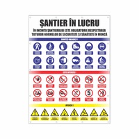 Www Semne Indicatoare Ro Produs Panou Avertizare Santier In Lucru M0138