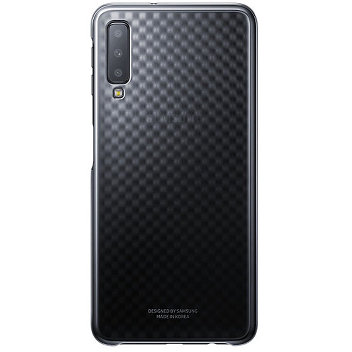 Предпазен калъф Samsung Gradation Cover за Galaxy A7 (2018), Black