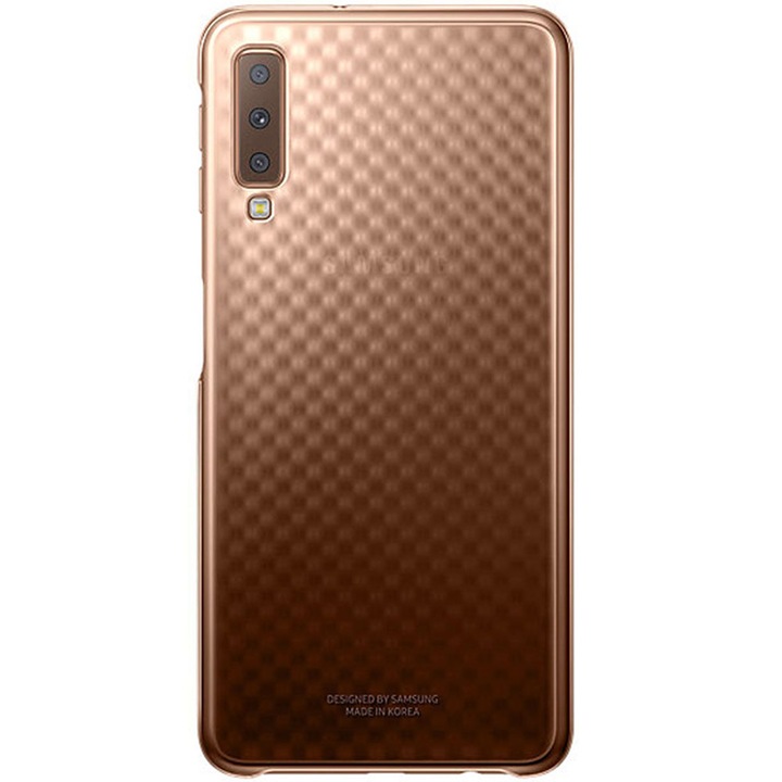 Предпазен калъф Samsung Gradation Cover за Galaxy A7 (2018), Gold