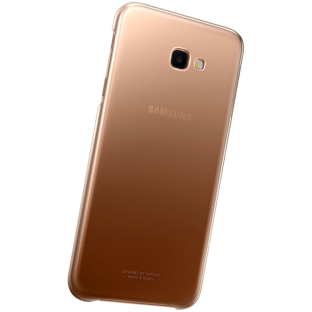 Husa de protectie Samsung Gradation Cover pentru Galaxy J4 Plus (2018), Gold