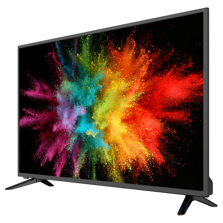 Televizor Kiano Slim 40" DLED HD 1920x1080 Mpx | 100cm | PVR – USB, 3xHDMI, Dolby Audio, Dolby Digital Plus, EPG | CLASA E | DVB-S/S2, ATV/DVB-C/T/T2 |