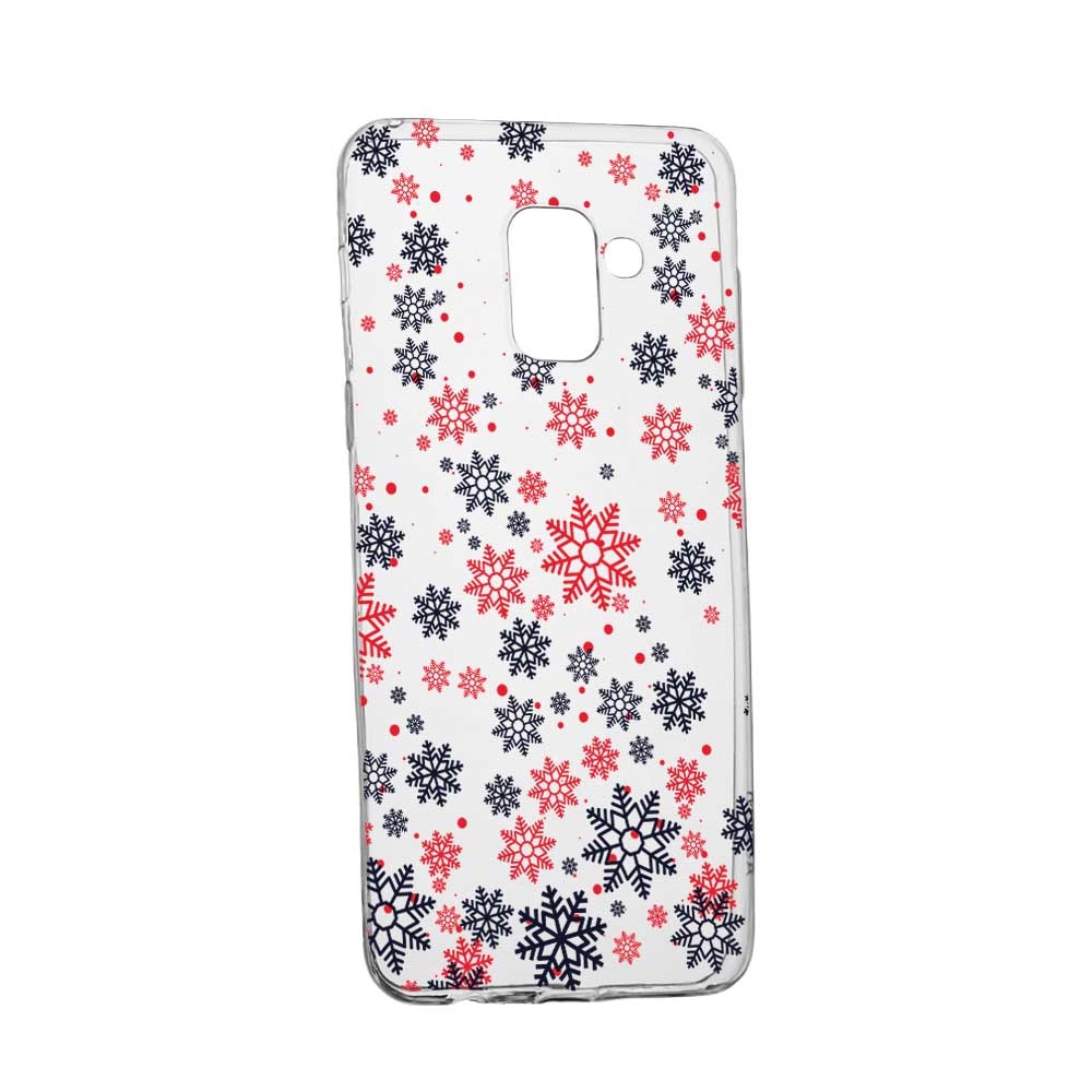 Husa pentru Samsung Galaxy A6 2018, Silicon, Slim, Fulge de zapada, 154