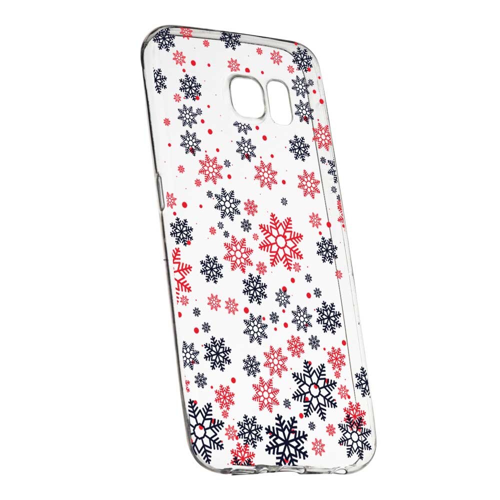 Husa pentru Samsung Galaxy S6, Silicon, Slim, Fulge de zapada, 154