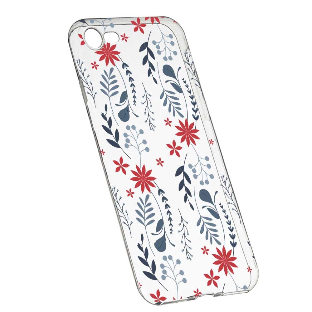 Husa pentru Apple iPhone 7 / 8, Silicon, Slim, Motive florale, 155