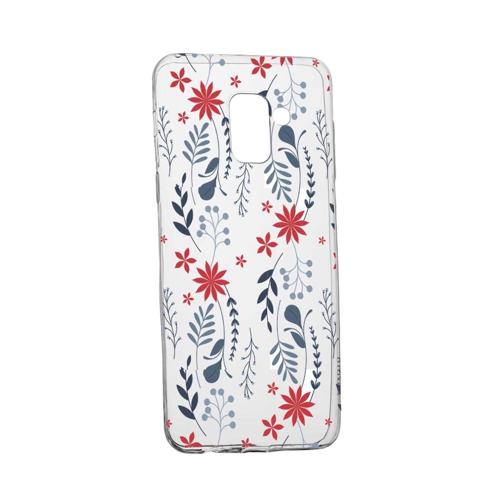 Husa pentru Samsung Galaxy A6 2018, Silicon, Slim, Motive florale, 155
