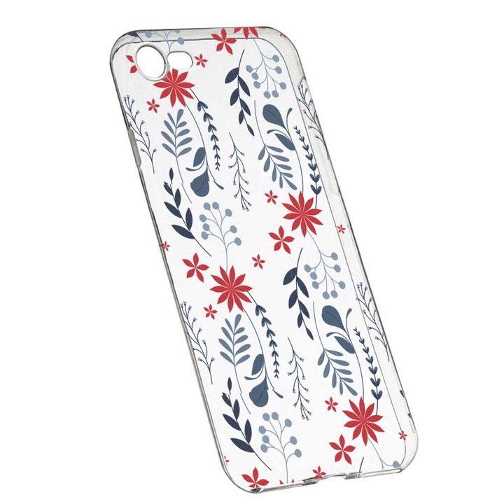 Капак за Xiaomi Redmi Note 5A, Силиконов, Тънък, Флорални мотиви, 155