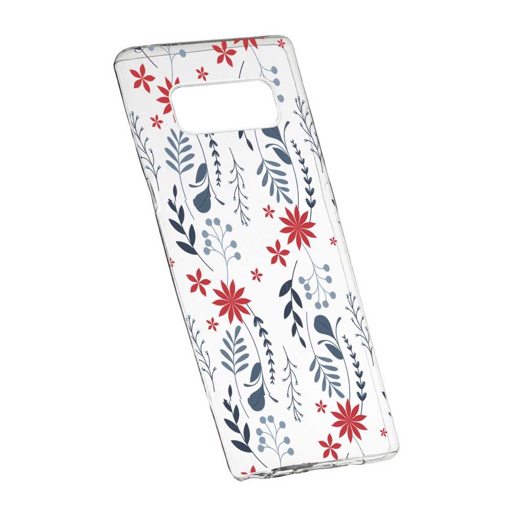 Husa pentru Samsung Galaxy Note 9, Silicon, Slim, Motive florale, 155