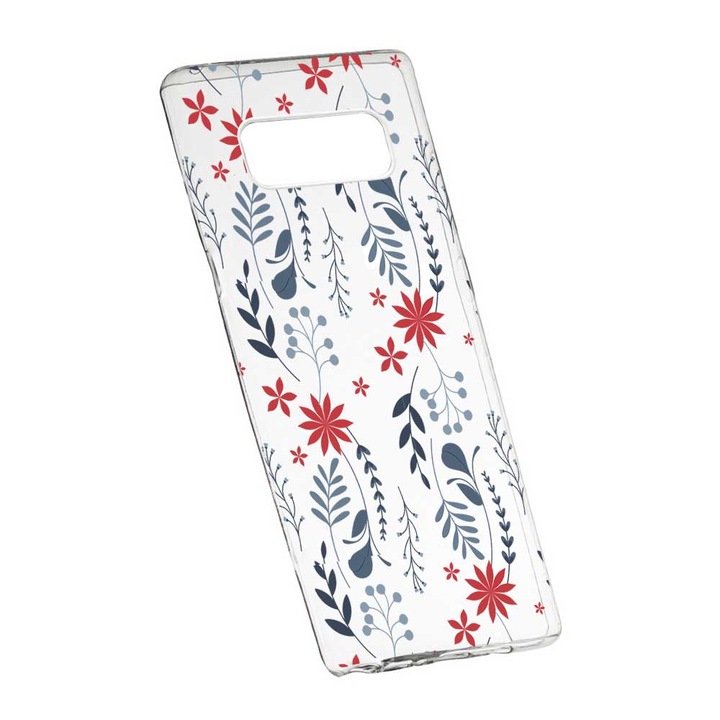 Кейс за Samsung Galaxy Note 9, Силиконов, Слим, Флорални мотиви, 155