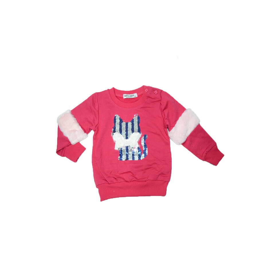 Bluza cu maneca lunga fetite Happy House WB-2308-F, Fucsia, 104