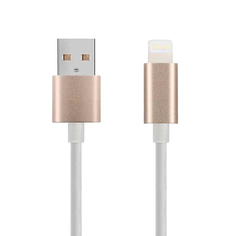 Cablu de date/incarcare magnetic pentru iPhone, conector Lightning magnetic, 1m, auriu