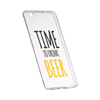 Husa pentru Huawei P8 LITE, Silicon, Slim, Bere, 157 Husa pentru Huawei P8 LITE, Silicon, Slim, Bere, 157