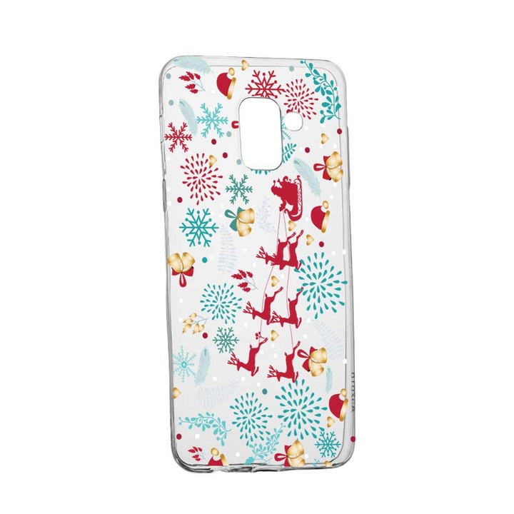 Husa pentru Samsung Galaxy J6 2018, Silicon, Slim, Rudolf, 158