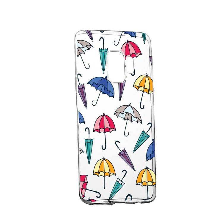 Husa pentru Samsung Galaxy S9, Silicon, Slim, Umbrela, 159