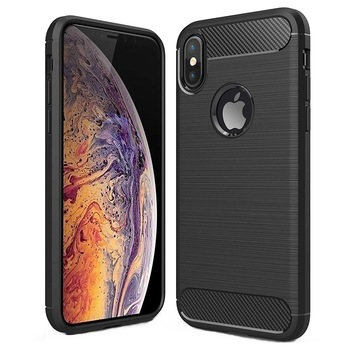 Husa de protectie Air Carbon pentru iPhone X, Negru Husa de protectie Air Carbon pentru iPhone X, Negru