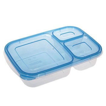 Cutie alimentara cu 3 compartimente, 23x17x5 cm, 1.15 l Cutie alimentara cu 3 compartimente, 23x17x5 cm, 1.15 l