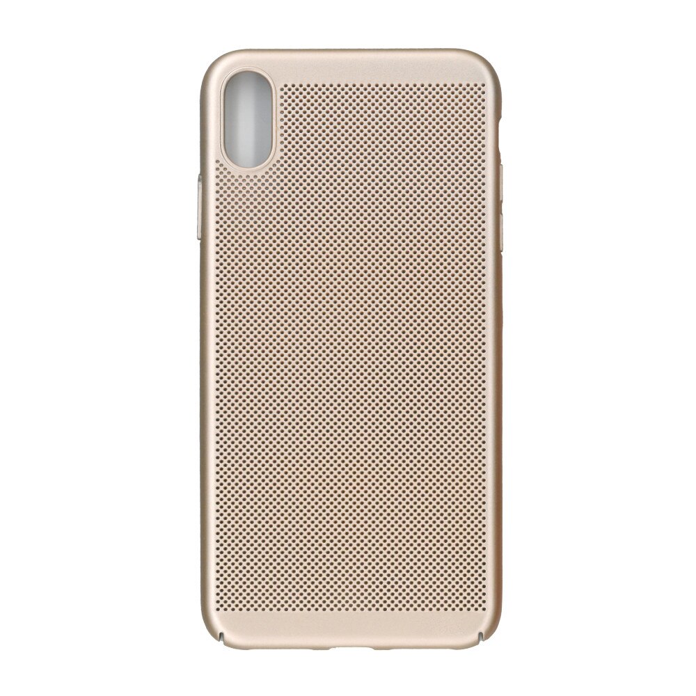 Husa de protectie spate, EuroCell Air, cu perforatii pentru iPhone XS Max, auriu