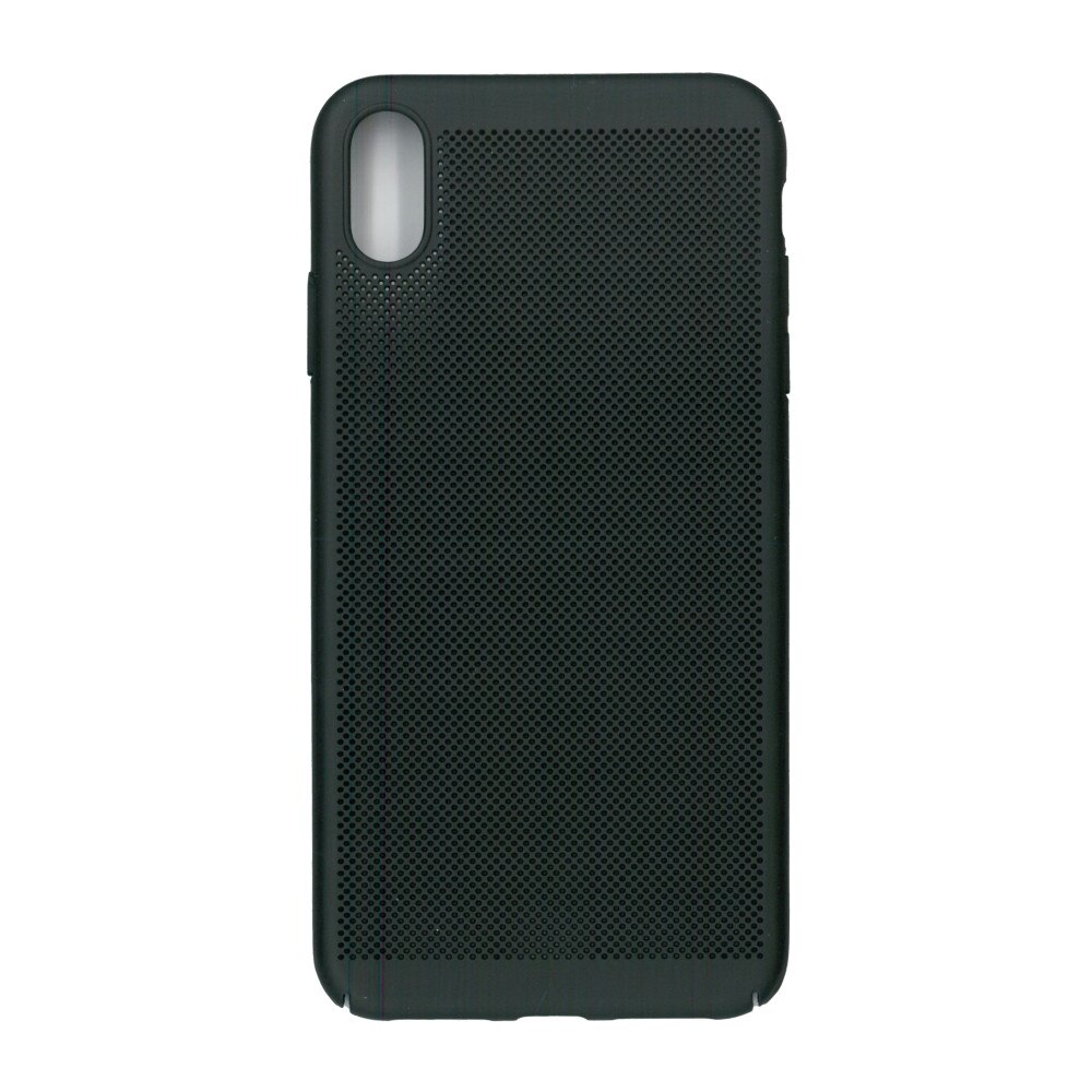 Husa de protectie spate, EuroCell Air, cu perforatii pentru iPhone XS Max, negru