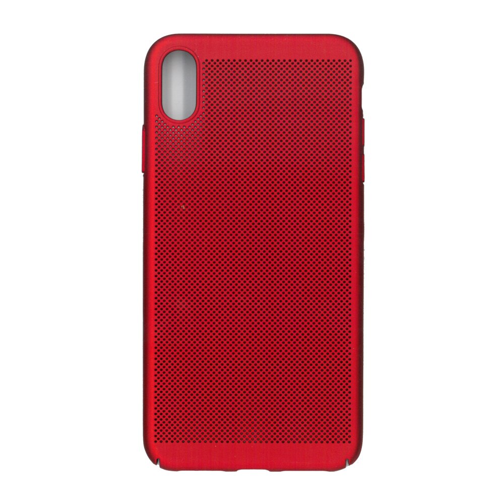 Husa de protectie spate, EuroCell Air, cu perforatii pentru iPhone XS Max, rosu