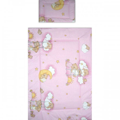 Lenjerie Hubners Patut Ursulet Somn Usor 4 Piese Roz