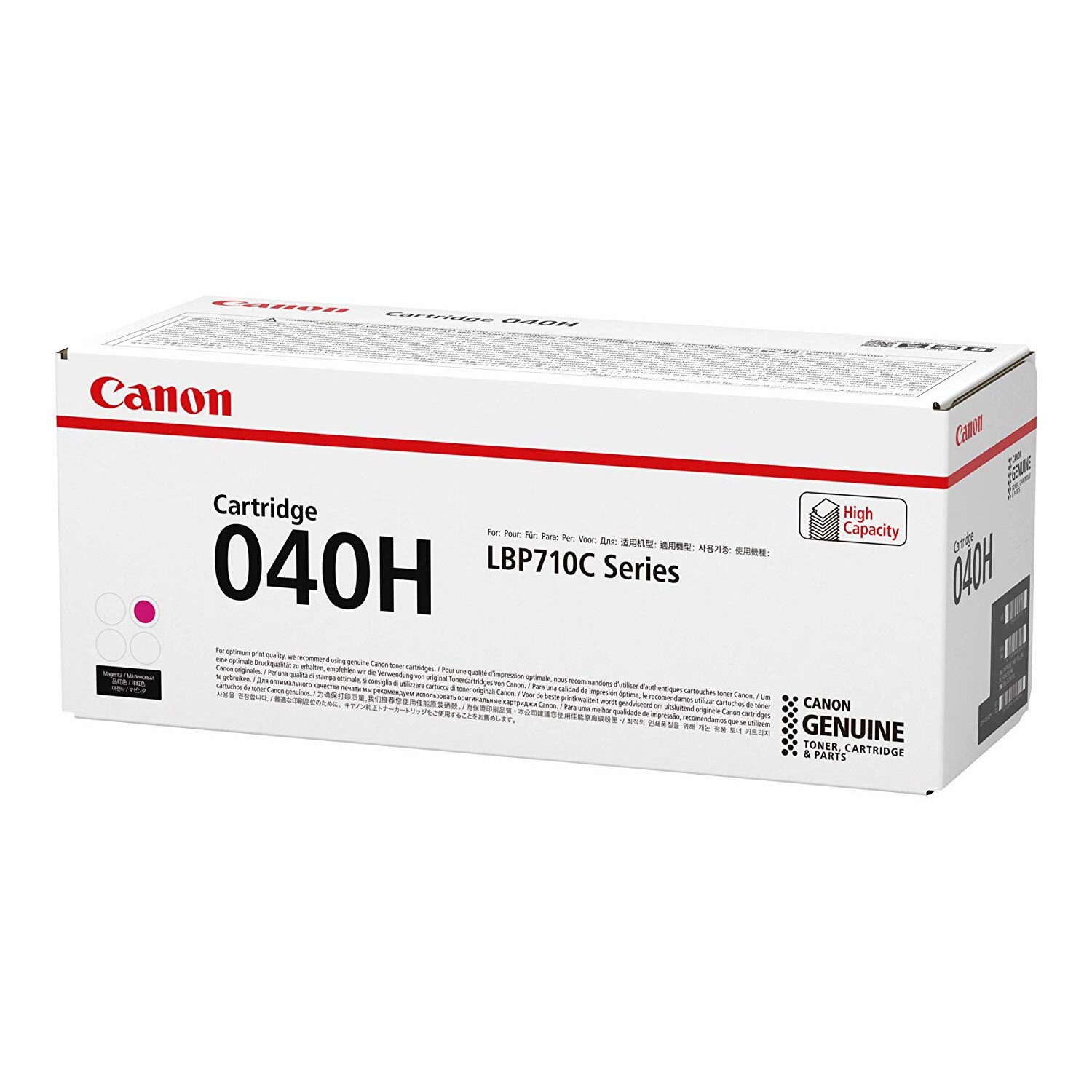 Cartus Toner Original Canon 040H M, 10000 pagini, Magenta, pentru imprimante Canon I-Sensys LBP710C, Canon I-Sensys LBP710CX, Canon I-Sensys LBP712C, Canon I-Sensys LBP712CX