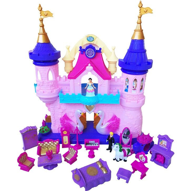 Set Castelul visurilor cu mobilier, figurine, lumini si sunete